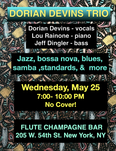 Dorian Devins Trio at Flute Midtown