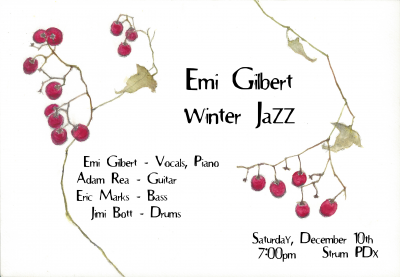 Emi Gilbert Winter Jazz Quartet at Strum Pdx