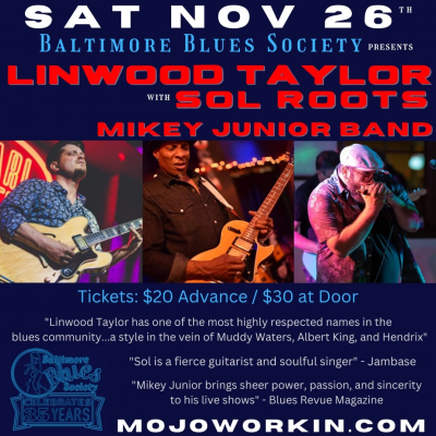 Linwood Taylor Band (with Sol Roots) at Baltimore Blues Society