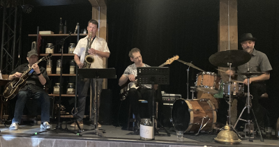 Matt Langley, John Girton, Tim Bulkley, Chris Golden at Stone House - event poster Matt Langley, John Girton, Tim Bulkley, Chris Golden at Stone House