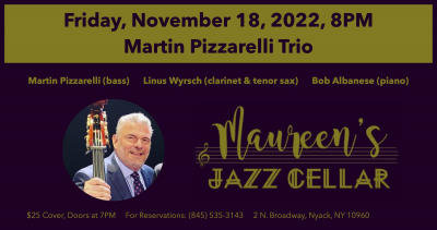 Martin Pizzarelli Trio at Maureen's Jazz Cellar