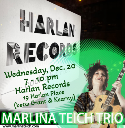 Marlina Teich Trio at Harlan Records