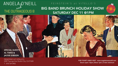 Angela O'Neill and the Outrageous8: Christmas Edition at Feinstein's At Vitello's
