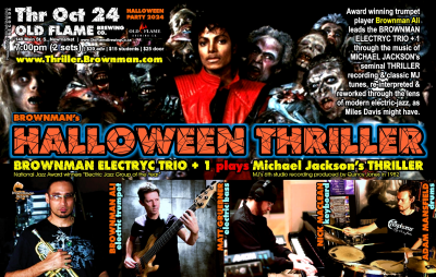 Halloween Thriller (newmarket) - Mj As Electric-jazz, 7pm, $20 Adv at Old Flame Brewing (newmarket, Canada)