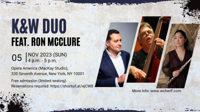 K&W Jazz Duo Feat. Ron Mcclure (Bass) at Opera America