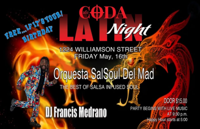 Orquesta Salsoul Del Mad + Dj Francis Medrano at Cafe CODA