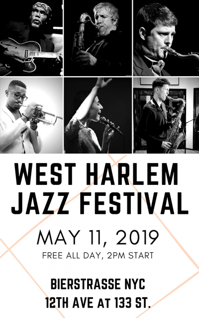 Grant Stewart, Eric Alexander Quartet at West Harlem Jazz Festival at Bierstrasse NYC - event poster Grant Stewart, Eric Alexander Quartet at West Harlem Jazz Festival at Bierstrasse NYC