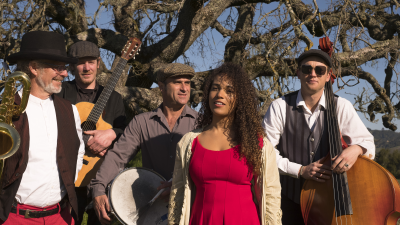 Bandjango Collectif At Rancho Nicasio: A Gypsy Jazz Valentine's Day at Rancho Nicasio - event poster Bandjango Collectif At Rancho Nicasio: A Gypsy Jazz Valentine's Day at Rancho Nicasio