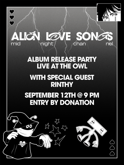 Midnight Channel at Owl Acoustic Lounge - event poster Midnight Channel at Owl Acoustic Lounge