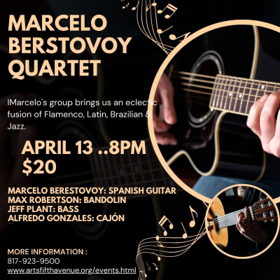 2nd Saturday Jazz  Marcelo Berestovoy Quartet at Arts Fifth Avenue