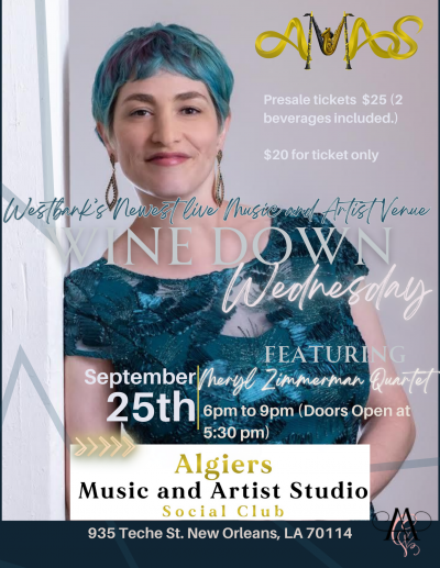 Wine Down Wednesday With Meryl Zimmerman at Algiers Music And Arts Studio
