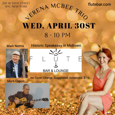 Verena Mcbee Trio at Flute Midtown