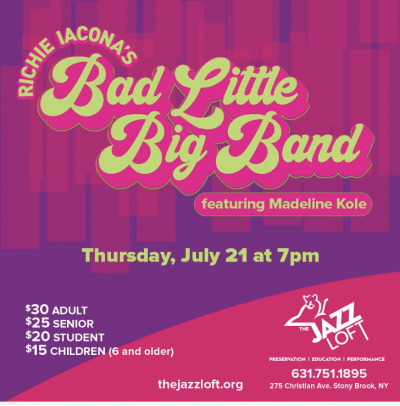Bad Little Big Band at The Jazz Loft - event poster Bad Little Big Band at The Jazz Loft