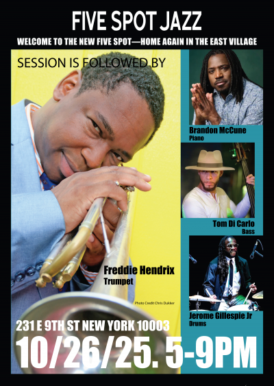 Freddie Hendrix Quartet at Five Spot Jazz