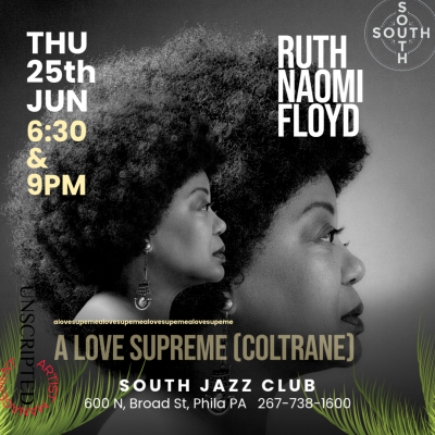 Thu, Jun 25 | Ruth Naomi Floyd | 6:30pm Show at South Jazz Club