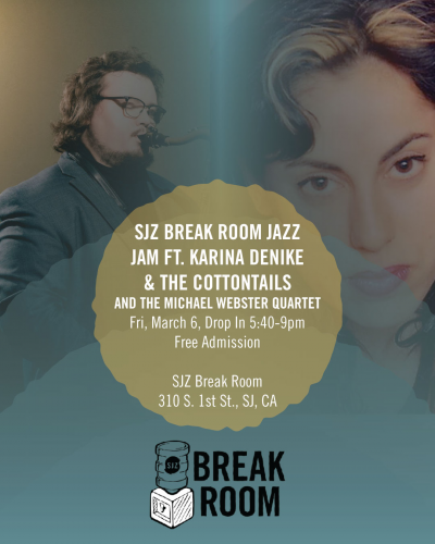 Sjz Break Room Jazz Jam Ft. Karina Denike & The Cottontails at SJZ Break Room