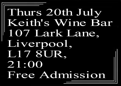 Speakeasy Bootleg Band At Keith's Wine Bar Thurs 20th July 9pm at Keith's Wine Bar