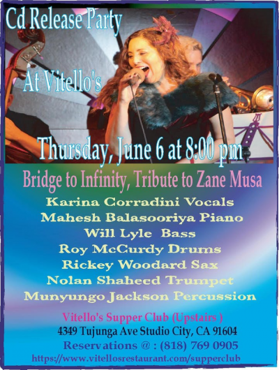 Karina Corradini at Feinstein's At Vitello's