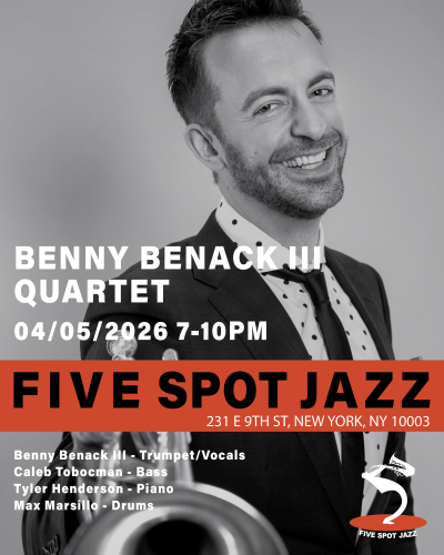 [benny Benack Iii Quartet] at Five Spot Jazz