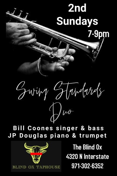 Bill Coones JP Douglas at The Blind Ox Interstate - event poster Bill Coones JP Douglas at The Blind Ox Interstate