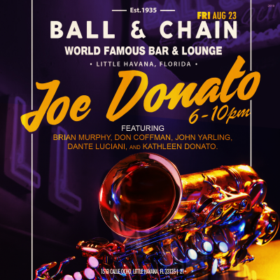 Joe Donato at Ball & Chain - event poster Joe Donato at Ball & Chain