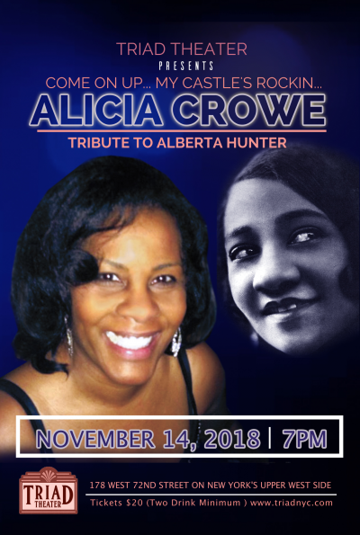 Alicia Crowe Vocalist at Triad Theatre