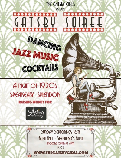 Gatsby Soirée W/ The Silver Ghosts, Champagne Charlie & More... at Bush Hall - event poster Gatsby Soirée W/ The Silver Ghosts, Champagne Charlie & More... at Bush Hall