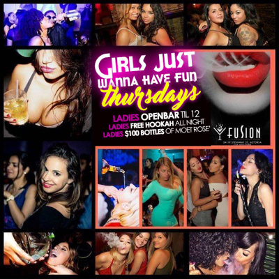 Fusion Lounge Ladies Night Thursdays Openbar & Free Hookah All Night at Fusion Lounge