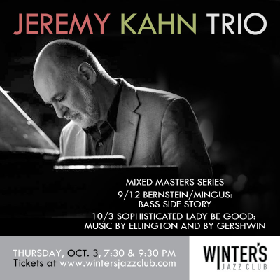 Jeremy Kahn Trio at Winter's Jazz Club - event poster Jeremy Kahn Trio at Winter's Jazz Club