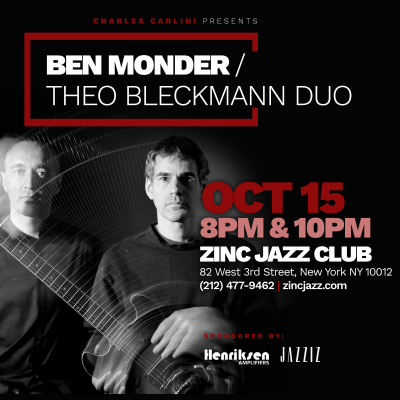 Guitar Masters Series: Ben Monder/theo Bleckmann Duo at Zinc Bar