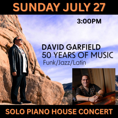David Garfield Solo Piano House Concert at The G Spot House Concert