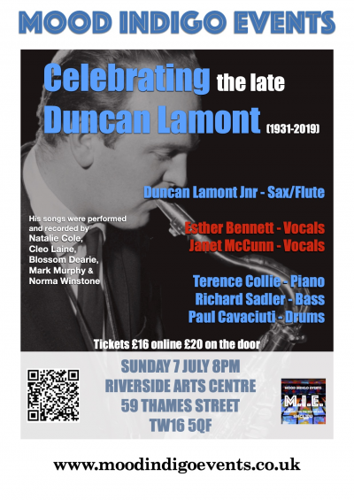 Celebrating Duncan Lamont at Riverside Arts Centre