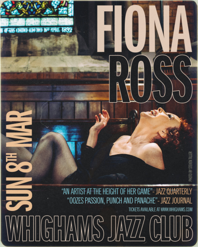 Fiona Ross at Whighams Jazz Club