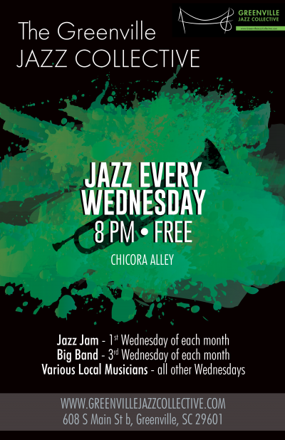 Greenville Jazz Collective Jazz Jam at Chicora Alley