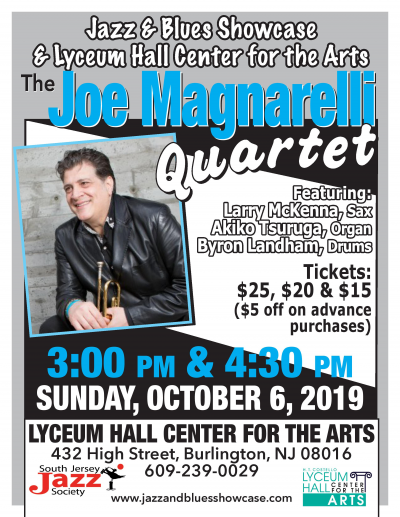 Joe Magnarelli Quartet at Lyceum Hall Center For The Arts - event poster Joe Magnarelli Quartet at Lyceum Hall Center For The Arts