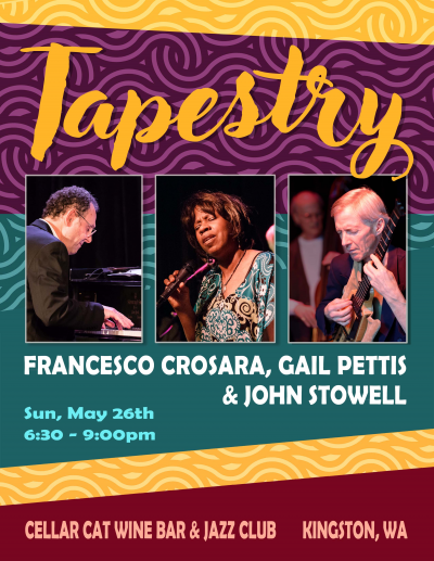 Tapestry:  Francesco Crosara, Gail Pettis & John Stowell at Cellar Cat