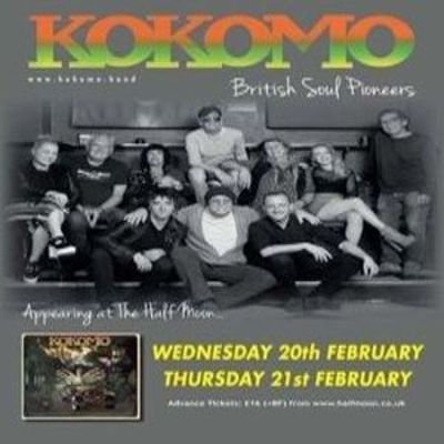 Kokomo: British Soul Music Pioneers Live At Half Moon Putney London 21 Feb at The Half Moon