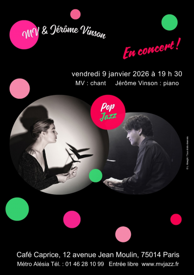 Mv & Jérôme Vinson en concert at Caprice Café