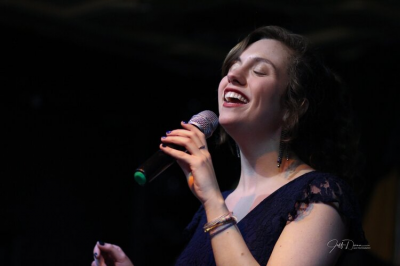 Olivia Van Goor At Kittens And Crooners at Ciao Amici's Restaurant