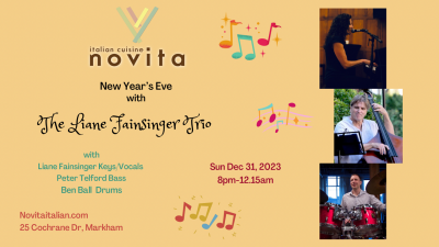The Liane Fainsinger Trio at Novita Italian Cuisine