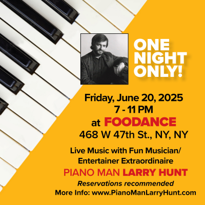 Piano Man Larry Hunt at Foodance Restaurant & Bar