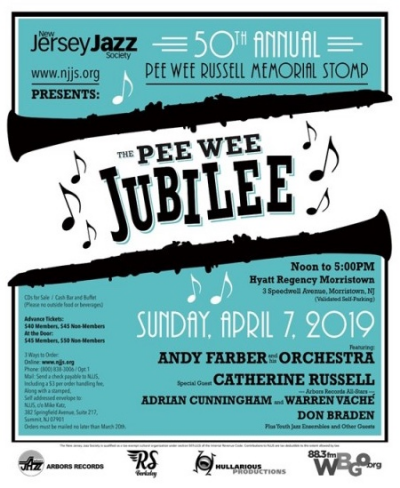 Andy Farber Orchestra featuring special guest Catherine Russell and more! at Pee Wee Russell Memorial Stomp at Hyatt Regency Morristown