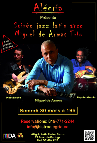 Soirée Jazz Latin / Latin Jazz Night at Bistro Alégria