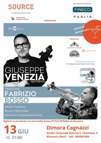 Giuseppe Venezia E Fabrizio Bosso - I've Been Waiting For You at Radici Sonore at Dimora Cagnazzi