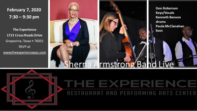 Sherna Armstrong Band Live at The Experience Restaurant And Performance Art Center - event poster Sherna Armstrong Band Live at The Experience Restaurant And Performance Art Center