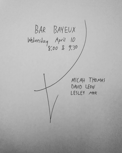 Micah Thomas Trio at Bar Bayeux