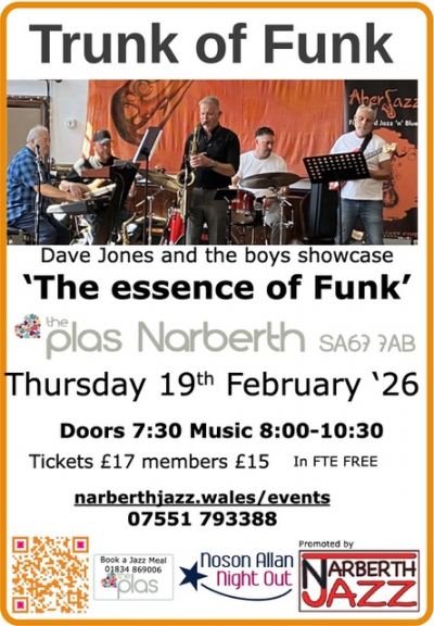 Trunk Of Funk at Plas Hotel - event poster Trunk Of Funk at Plas Hotel