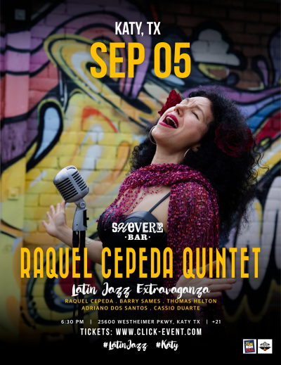 Raquel Cepeda Quintet At Shevere Bar, Katy Tx at Shevere Bar & Venue - event poster Raquel Cepeda Quintet At Shevere Bar, Katy Tx at Shevere Bar & Venue
