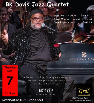 Bk Davis Jazz Quartet at The Grill At 1951