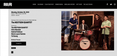 Ye Huang With Nextgen Jazz Quartet In Birdland at Birdland Theater